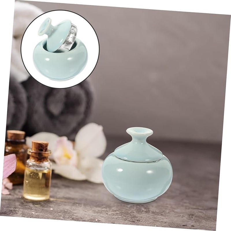 Ceramic Travel Jars With Lids For Toiletries Cosmetics Storage Face Cream Sample Containers - Image 4
